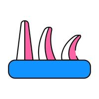 zeger cone, pyroscope icon color illustration vector