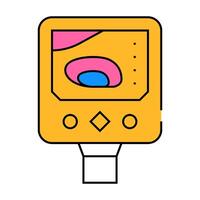 pyrometer device icon color illustration vector
