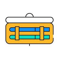 insulin injection set box icon color illustration vector