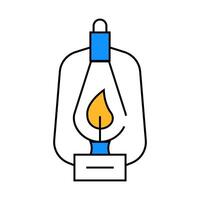 kerosene burner icon color illustration vector