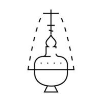 censer priest icon color illustration vector