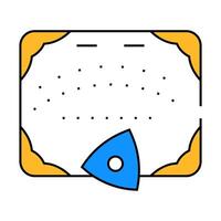ouija board for communicating with spirits icon color illustration vector