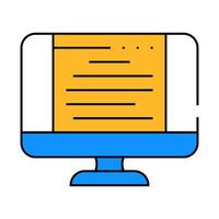 document of operating system icon color illustration vector