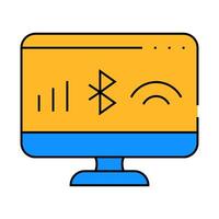 connection operating system icon color illustration vector