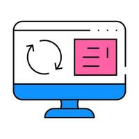 update operating system icon color illustration vector