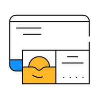 disc with operating system icon color illustration vector