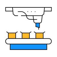 conveyor for packaging vaccine icon color illustration vector