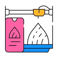 mobile control 3d printer icon color illustration vector