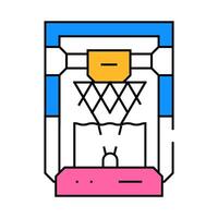 based on stereolithography 3d printer icon color illustration vector
