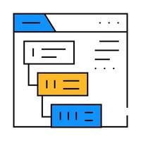 stages of communiction operator of call center icon color illustration vector