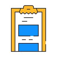 task list of call center icon color illustration vector
