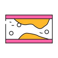 formation of cholesterol plaques in artery icon color illustration vector