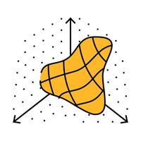 3d modeling process icon color illustration vector