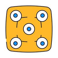 ceiling panoramic camera icon color illustration vector