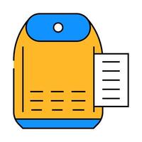 replacement filter flat icon color illustration vector