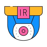 infrared camera icon color illustration vector
