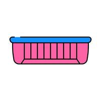canned fish container icon color illustration vector