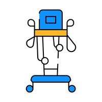 physiotherapy complex flat icon color illustration vector