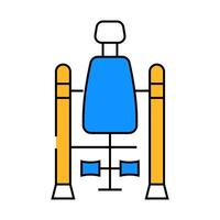 inversion table flat icon color illustration vector