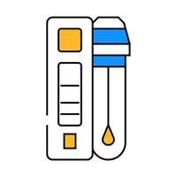 test for influenza a and b viruses icon color illustration vector