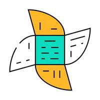 irregular booklet icon color illustration vector