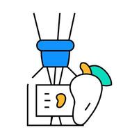 aroma diffuser mango icon color illustration vector