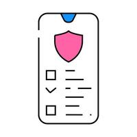 data access icon color illustration vector