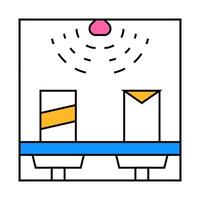 sensor on shelves icon color illustration vector