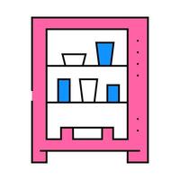 vending machine icon color illustration vector