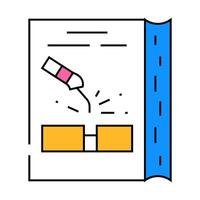 welding tutorial icon color illustration vector