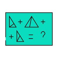 tasks with shapes icon color illustration vector