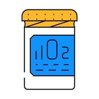 oxygen pills for restoration and acceleration metabolism icon color illustration vector