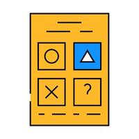 testing for self study icon color illustration vector