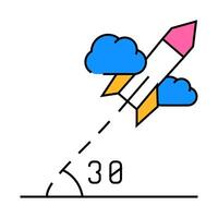 modeling self study icon color illustration vector