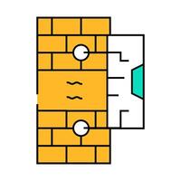 vibration sensor icon color illustration vector