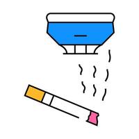 smoking sensor icon color illustration vector