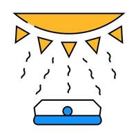 light sensor icon color illustration vector
