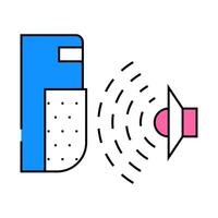 sound sensor icon color illustration vector