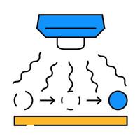 radio wave sensor icon color illustration vector