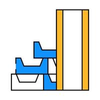 draining system building material icon color illustration vector