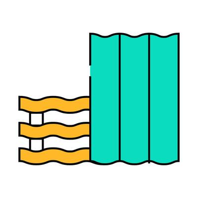 roofing material building material icon color illustration