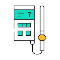 soil analyzer device icon color illustration vector