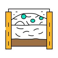layers of material in composter icon color illustration vector