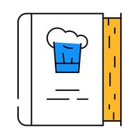 cookbook for cooking icon color illustration vector