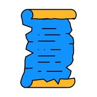 old recipe cooking icon color illustration vector