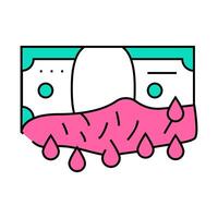 bloody money icon color illustration vector