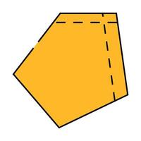 patch pocket for workwear icon color illustration vector