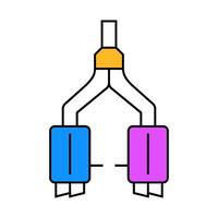 exhaust car icon color illustration vector