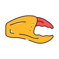 crab claw icon color illustration vector