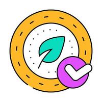 coin chia cryptocurrency icon color illustration vector